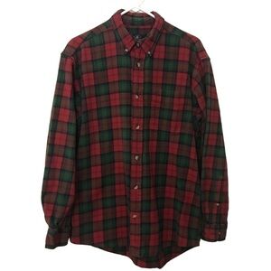 Redhead Button Down Plaid Flannel Long Sleeve Shirt